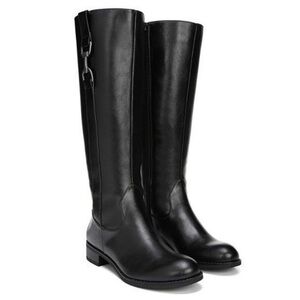 LifeStride Stormy Black Wide Width Wide Calf Riding Boots Women’s Size 8W